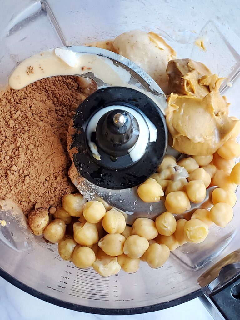 healthy chocolate hummus ingredients