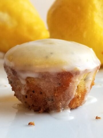 almond flour lemon poppy seed muffins
