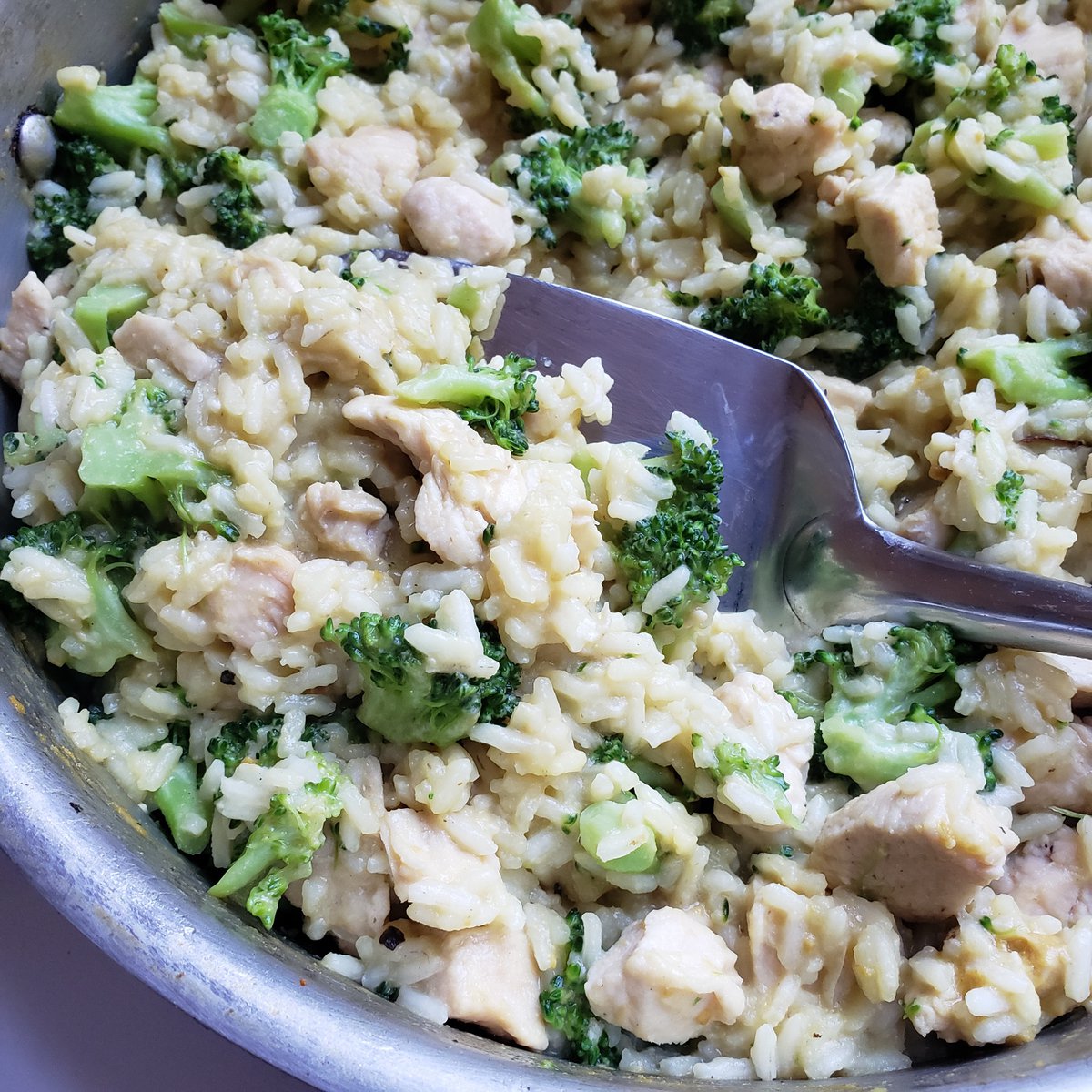 Dairy Free Cheesy Chicken Broccoli and rice