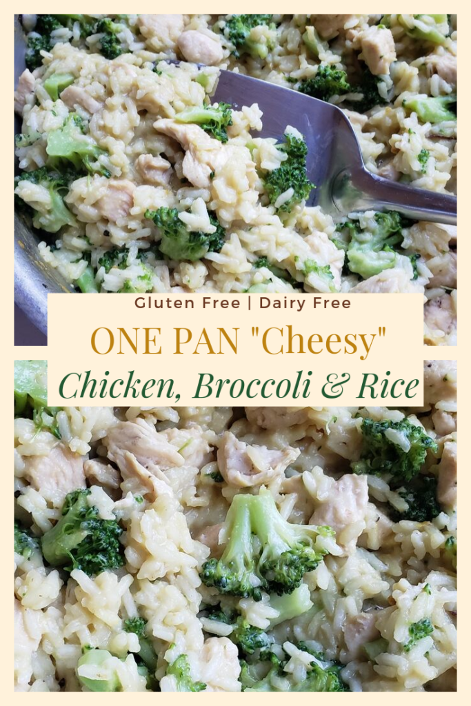 Dairy Free Cheesy Chicken Broccoli and Rice Dinner