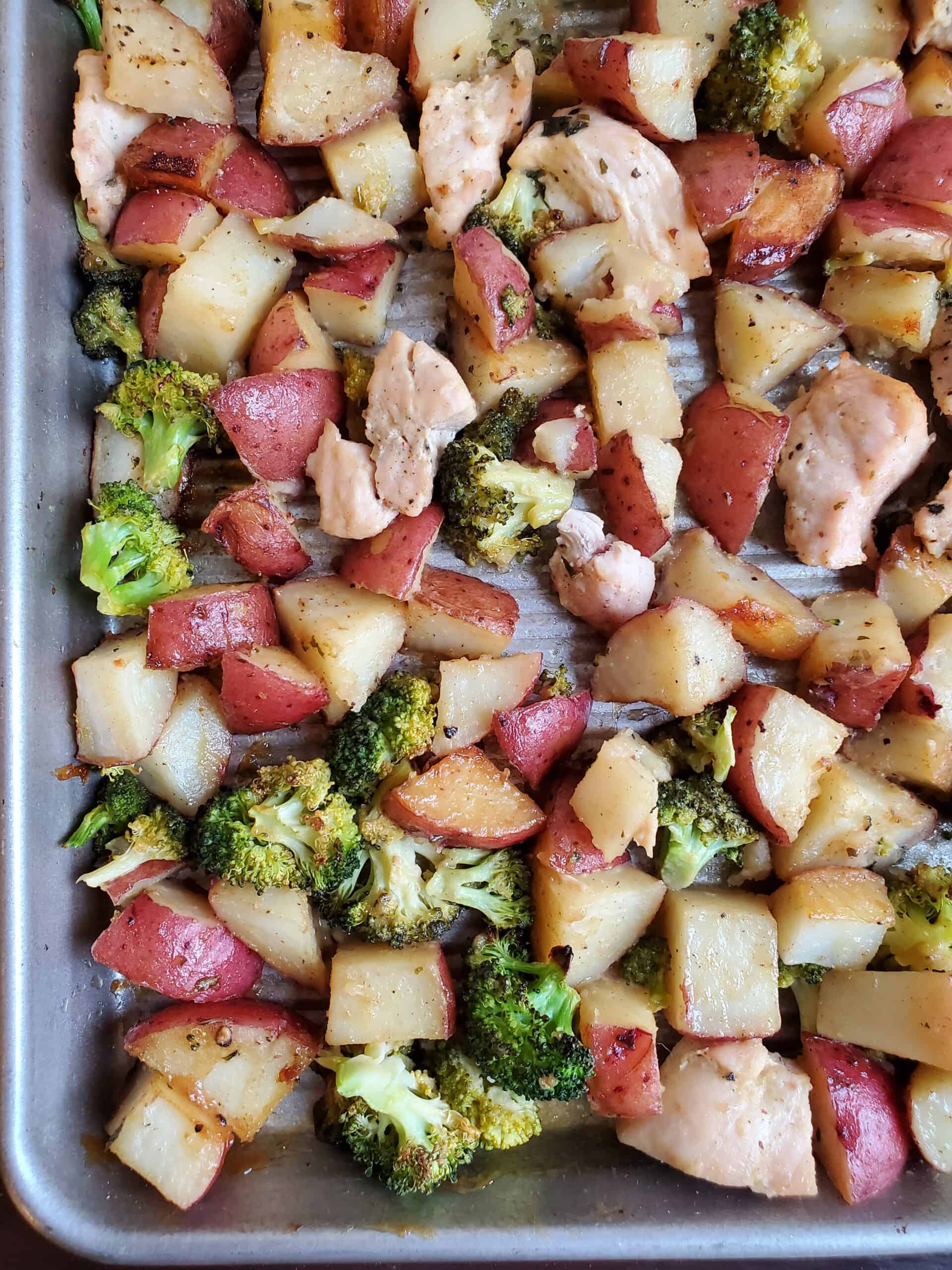 honey mustard sheet pan