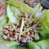 gluten-free asian lettuce wraps with ground chicken