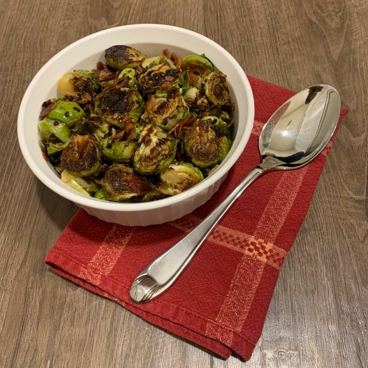 gluten-free brussel sprouts with bacon