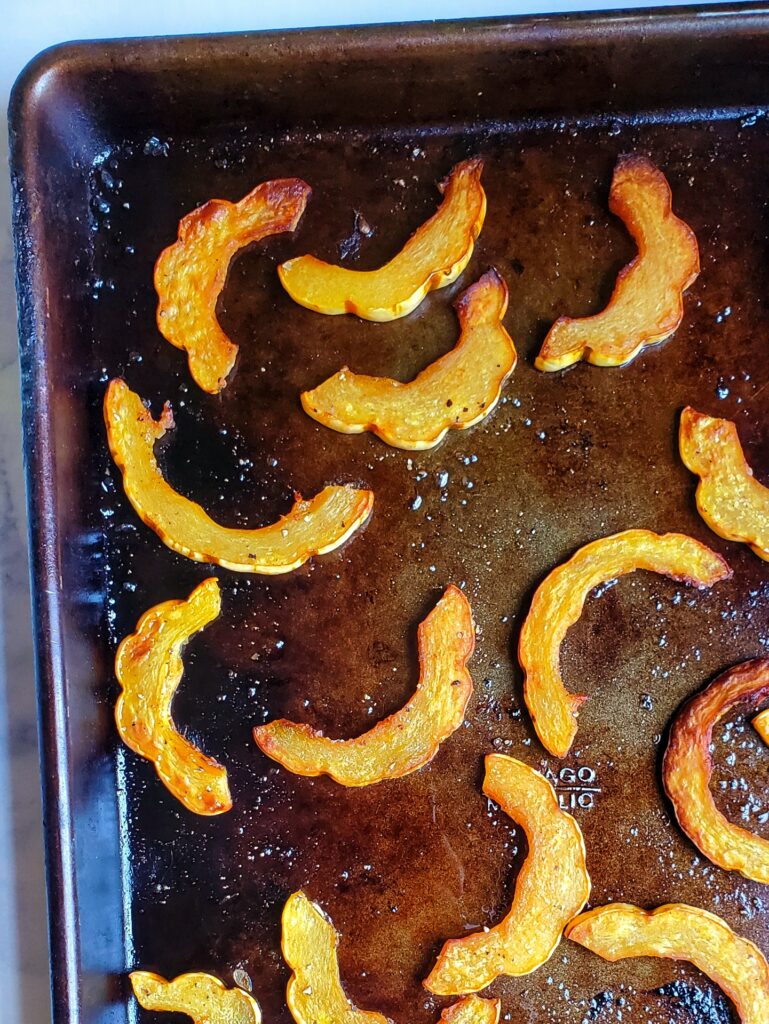 delicata squash and quinoa bowl