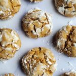 gluten-free gingerbread crinkles christmas cookies