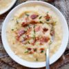 slow cooker potato soup loaded with veggies