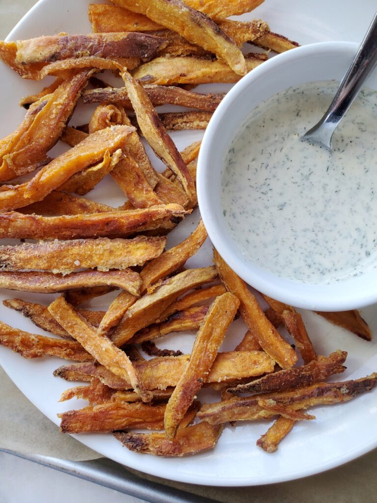 The BEST Crispy Homemade Sweet Potato Fries Recipe