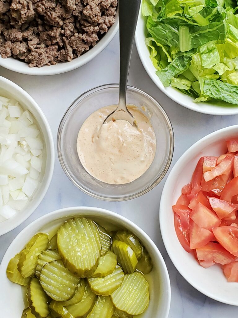 gluten free burger bowl recipe ingredients