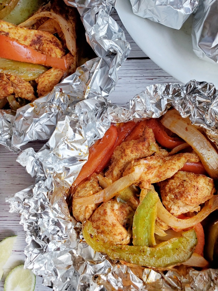 chicken fajita foil packets