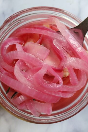 quick pickled red onions gluten free recipe