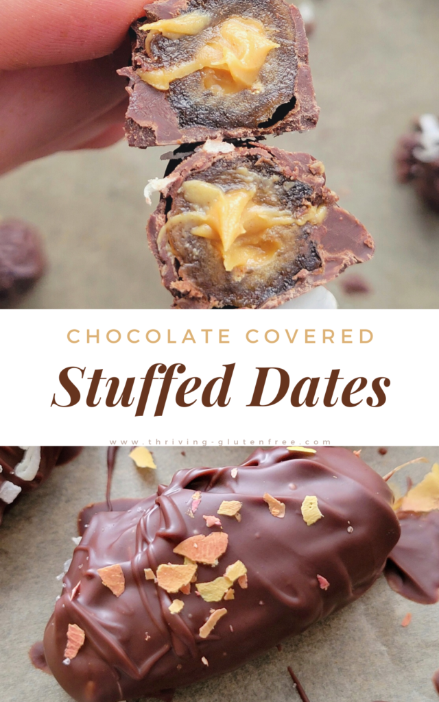 Chocolate Covered stuffed dates recipe
