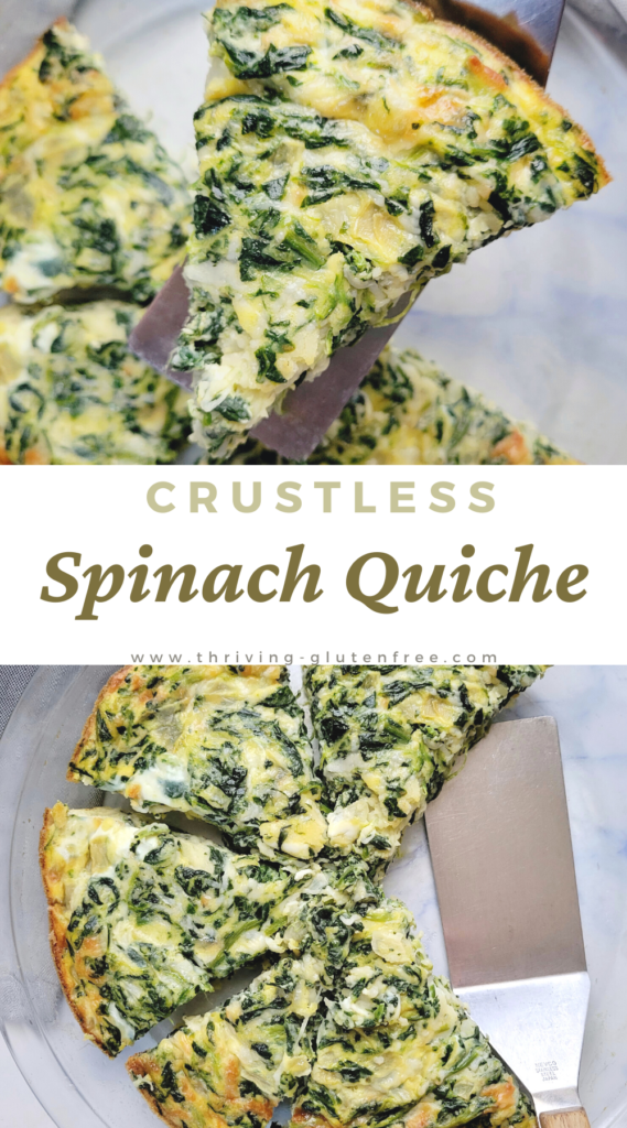 gluten free crustless spinach quiche recipe