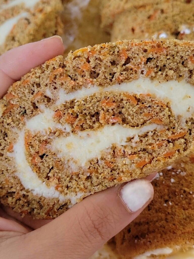 gluten free carrot cake roll recipe