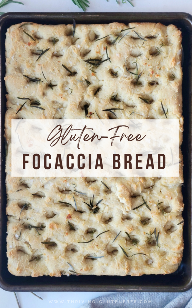 gluten free focaccia bread recipe dairy-free and vegan