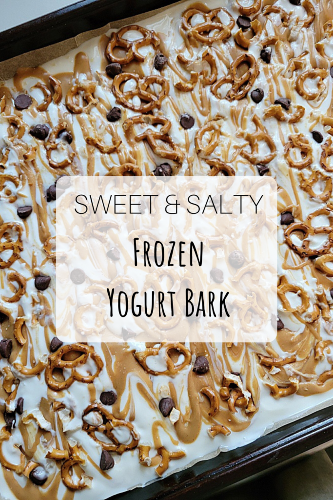 gluten free sweet and salty frozen yogurt bark recipe