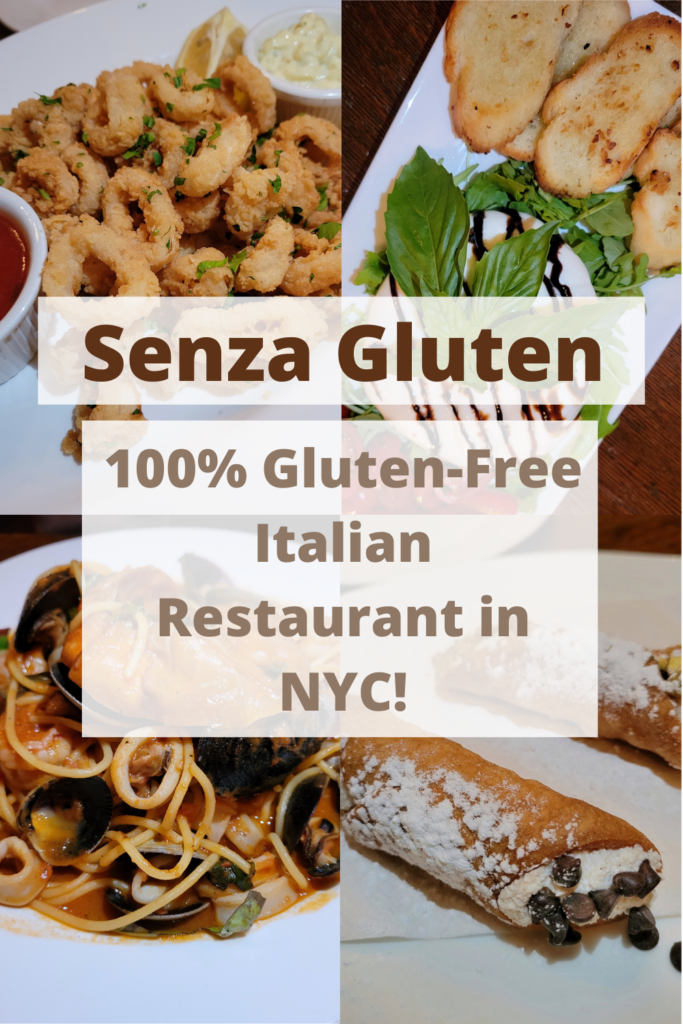 Senza Gluten New York City 100% gluten free Italian Restaurant