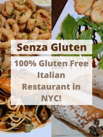 senza gluten gluten free restaurant in New York city