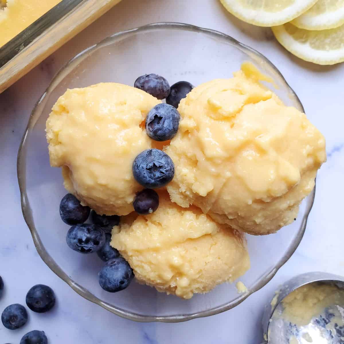 easy mango sorbet no churn