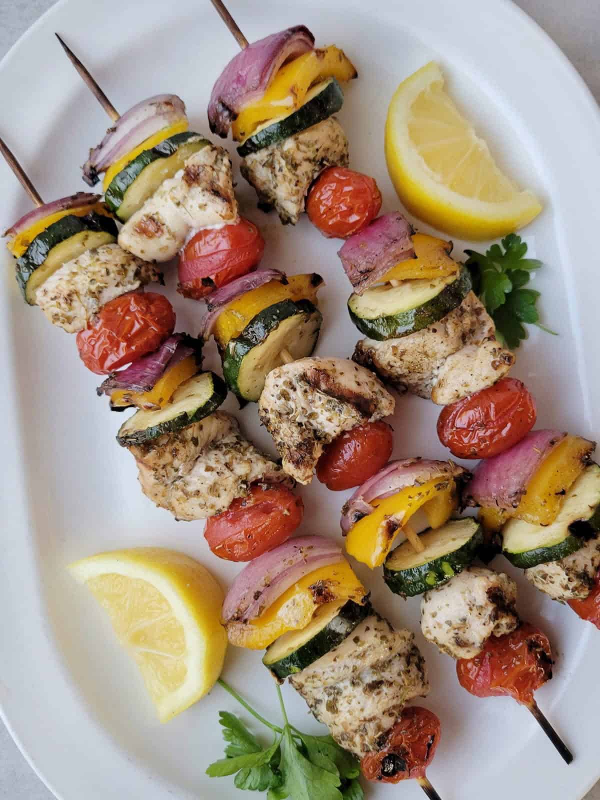 Mediterranean Grilled chicken kabobs gluten free recipe