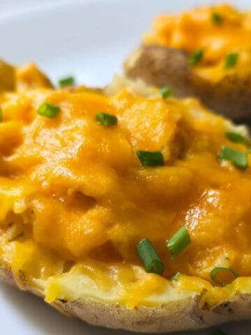 gluten free buffalo chicken twice baked potatoes recipe