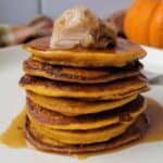 gluten free pumpkin pancakes recipe with cinnamon butter