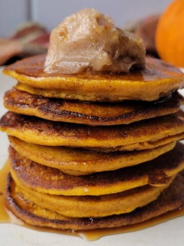 gluten free pumpkin pancakes recipe with cinnamon butter