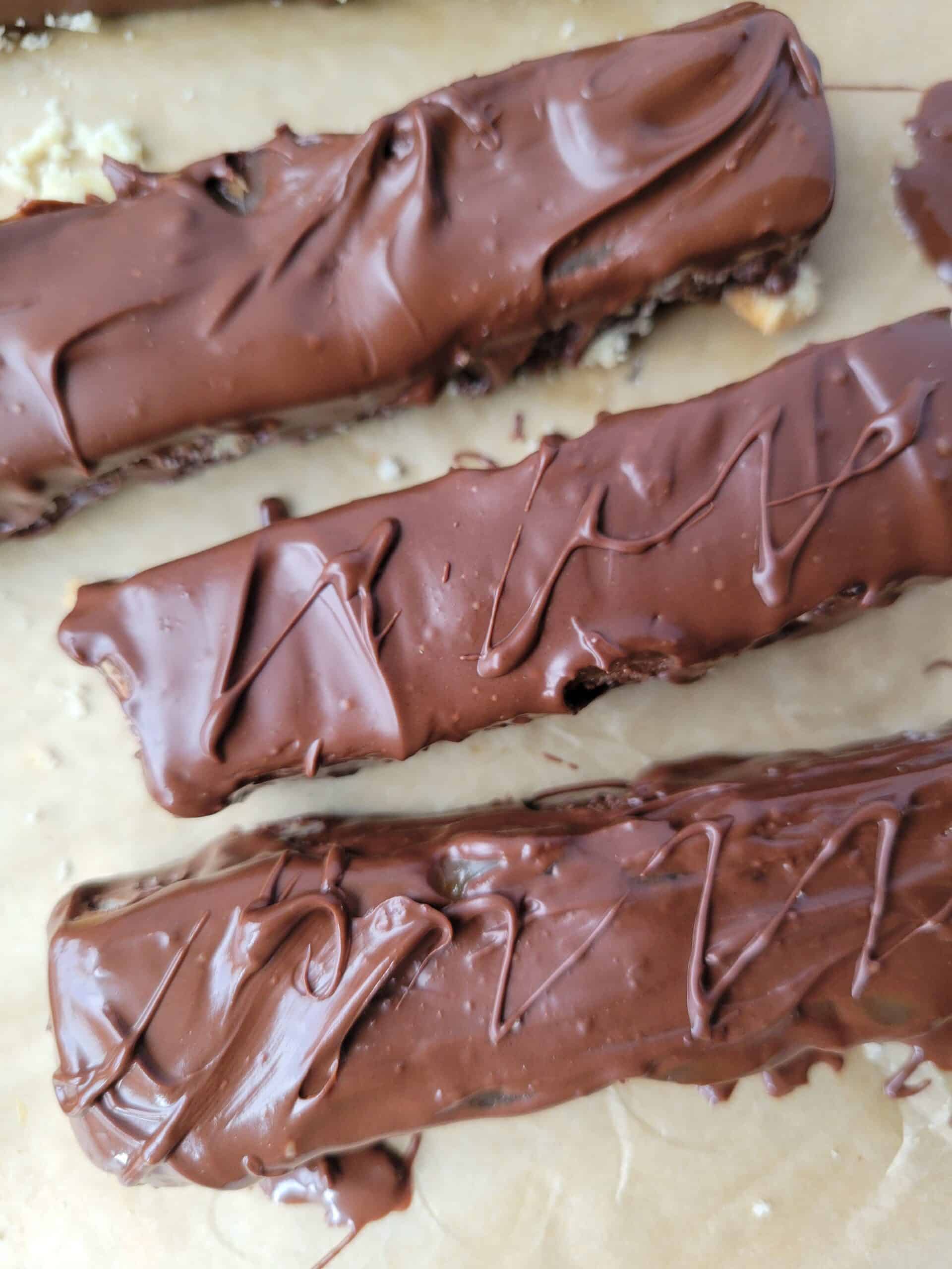 recipe for homemade gluten free twix bars