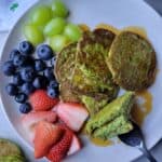 gluten free green pancakes for st. patrick's day
