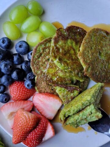 gluten free green pancakes for st. patrick's day